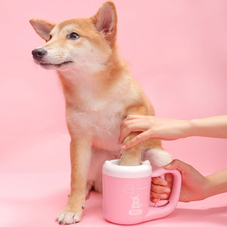 Pet Cat Dog Foot Clean Cup Cleaning Tool Silicone Washing Brush Paw Washer