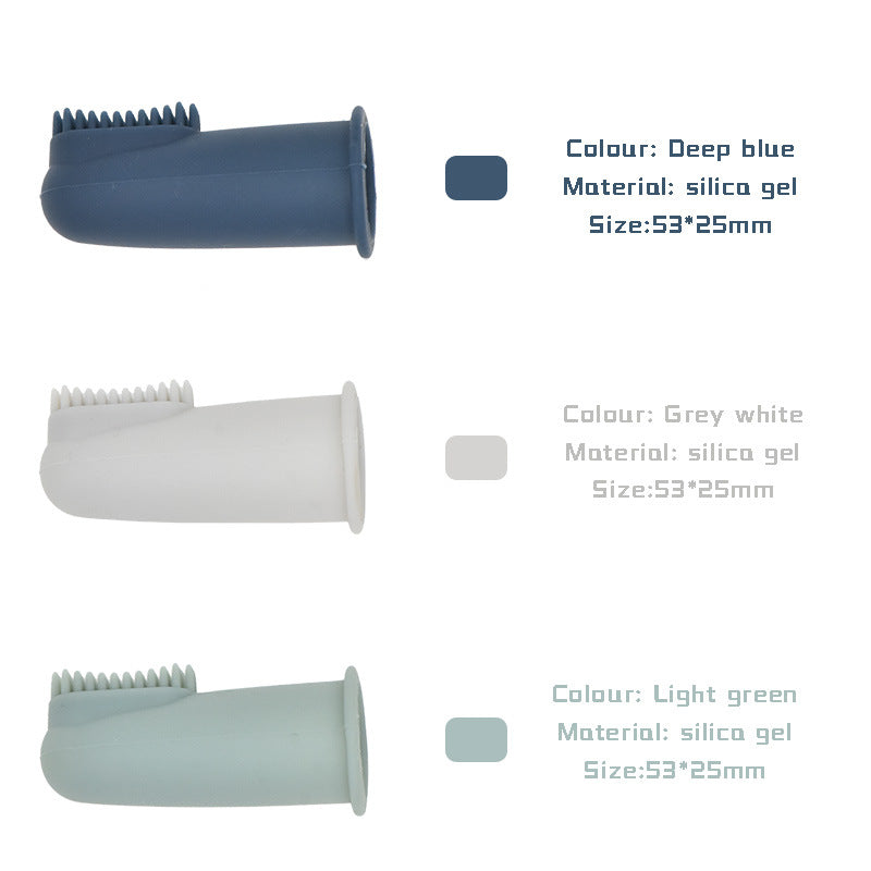 Children's Silicone Toothbrush Baby Child Finger Soft Silicone Teether Baby Training Toothbrush Food Grade Silicone