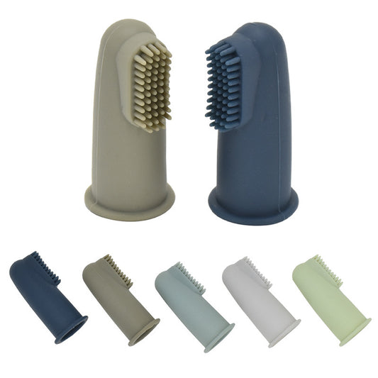 Children's Silicone Toothbrush Baby Child Finger Soft Silicone Teether Baby Training Toothbrush Food Grade Silicone