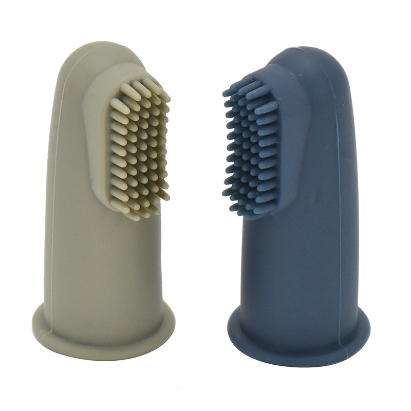 Children's Silicone Toothbrush Baby Child Finger Soft Silicone Teether Baby Training Toothbrush Food Grade Silicone