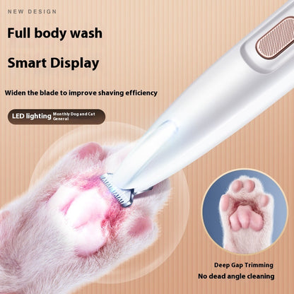 Smart Pet Hair Trimmer – LED, Waterproof, Wide Blade